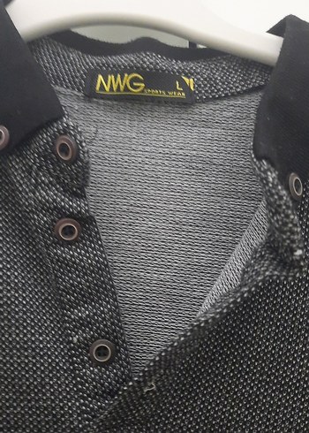 Gri Düğmeli Erkek Polo Tişört - Görsel 6