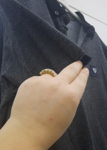 Gri Düğmeli Erkek Polo Tişört - Görsel 4