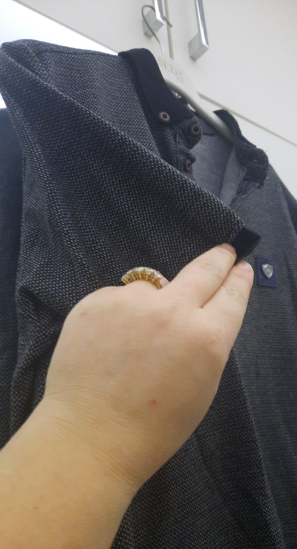 Gri Düğmeli Erkek Polo Tişört - Görsel 3