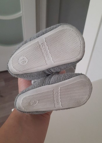 Gri Örgü Erkek Bebek Patik - Görsel 7