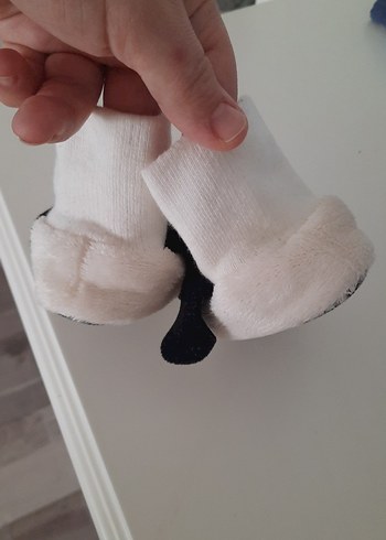 Nakışlı Köpek Figürlü Beyaz Erkek Çorabı - Görsel 5