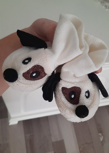 Nakışlı Köpek Figürlü Beyaz Erkek Çorabı - Görsel 7