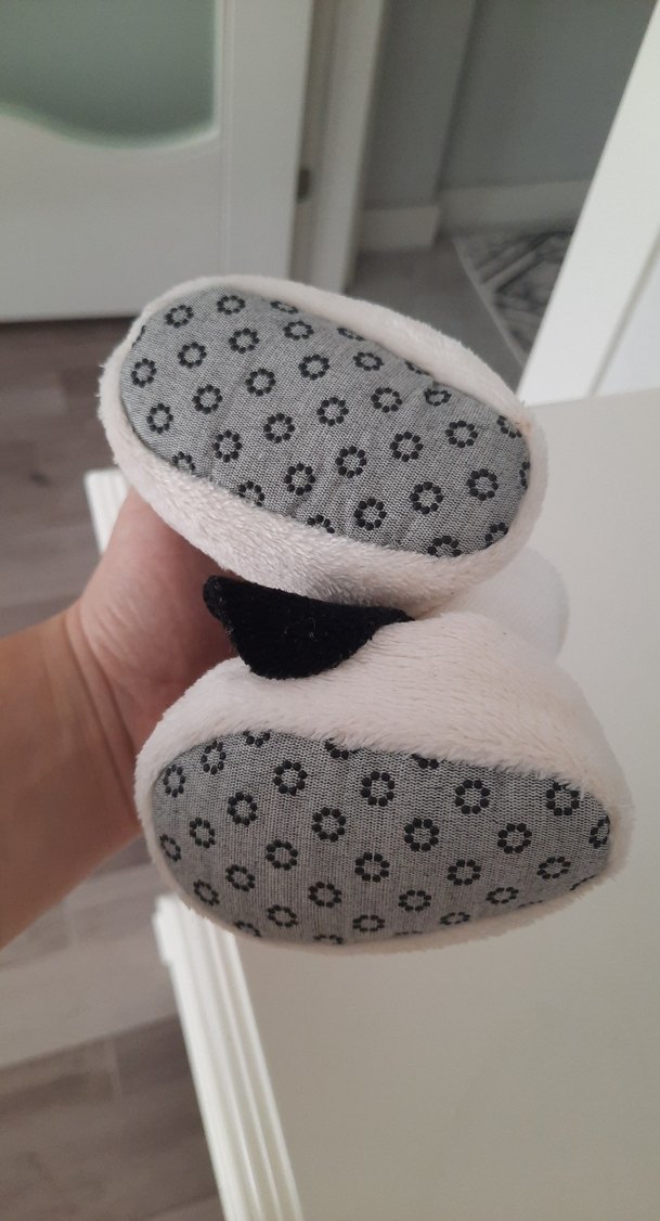 Nakışlı Köpek Figürlü Beyaz Erkek Çorabı - Görsel 4