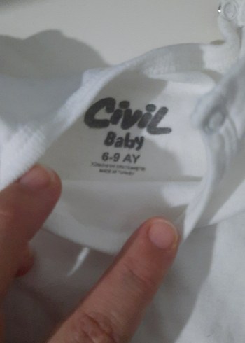 Uzun Kollu Düğmeli Bebek Zıbını - Görsel 6