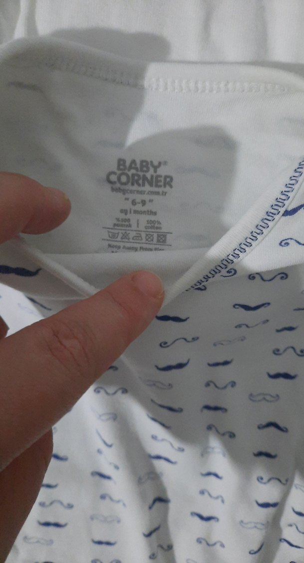 Uzun Kollu Düğmeli Bebek Zıbını - Görsel 5