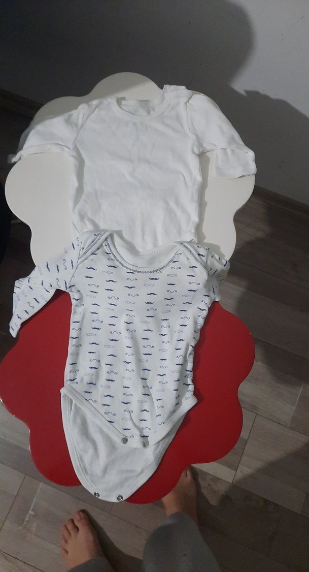 Uzun Kollu Düğmeli Bebek Zıbını - Görsel 2