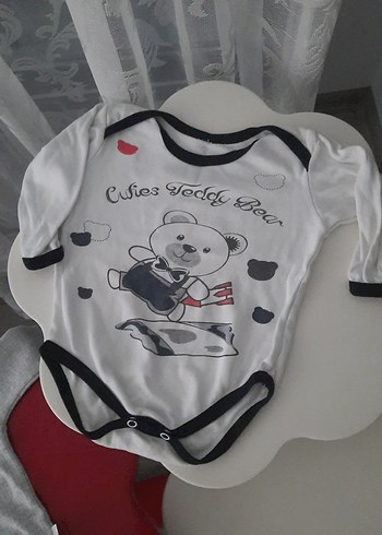 Uzun Kollu Erkek Bebek Body Gri - Görsel 2