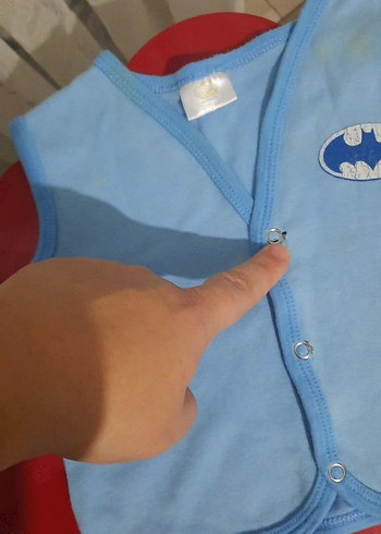 Erkek Bebek Renkli Düğmeli Kolsuz Hastane Tulumu - Görsel 10