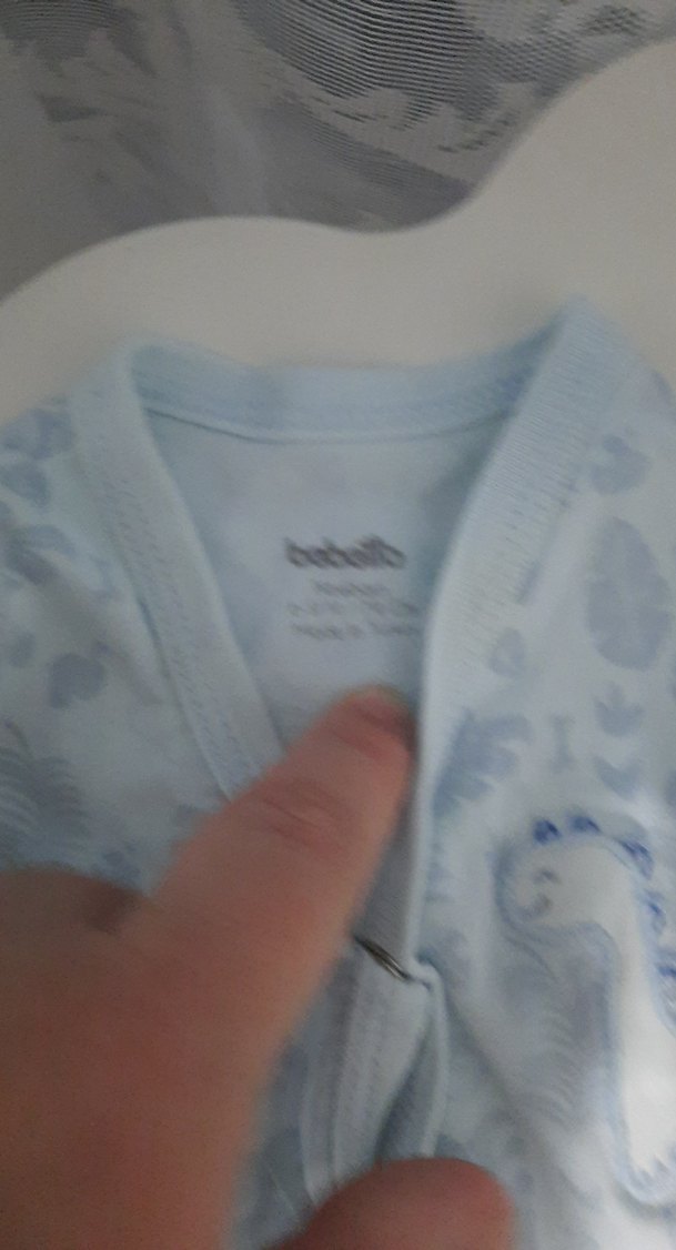 Erkek Bebek Renkli Düğmeli Kolsuz Hastane Tulumu - Görsel 4