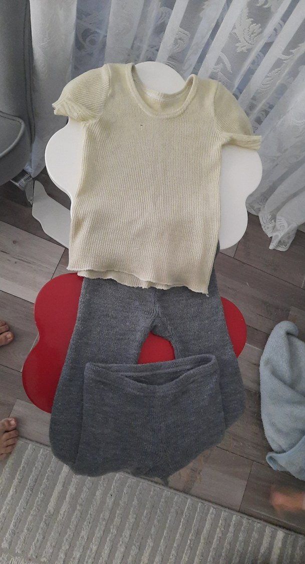 Çocuk Gri Kısa Kollu Atlet - Görsel 2