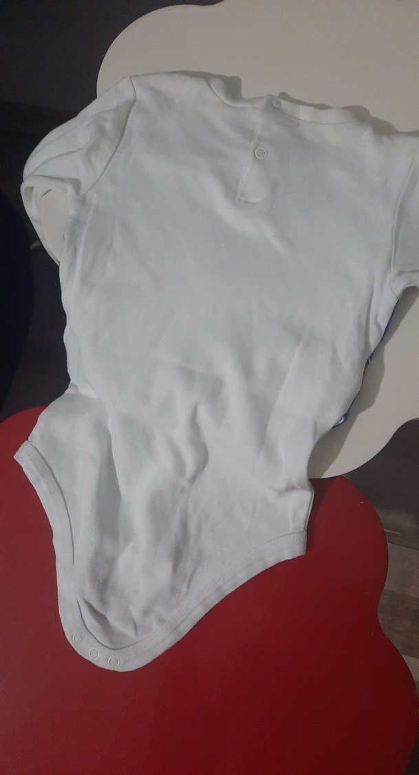 Renkli Baskılı Papyonlu Bebek Body - Görsel 5