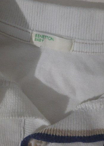 Beyaz Yakalı Kısa Kollu Bebek Body - Görsel 3