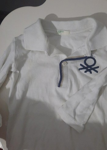 Beyaz Yakalı Kısa Kollu Bebek Body - Görsel 5