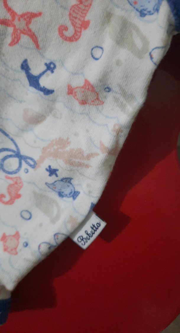 Mavi Düğmeli Erkek Bebek Çıtçıtlı Body - Görsel 4