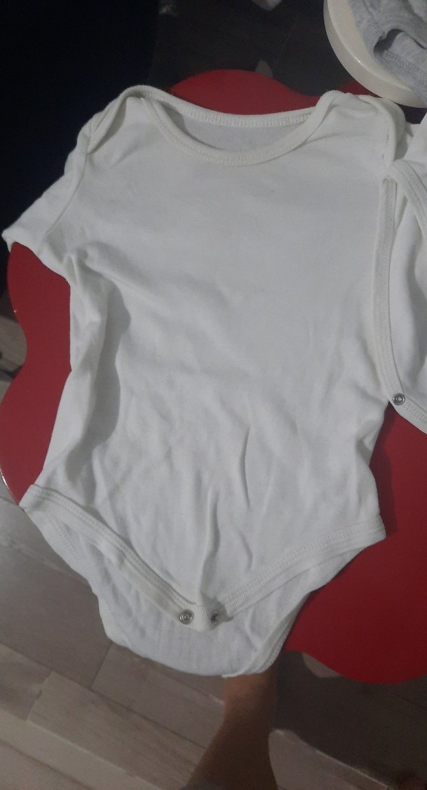 Gri Baskılı Erkek Bebek Kısa Kollu Body - Görsel 3