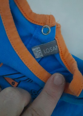 Gri Baskılı Erkek Bebek Askılı Tulum - Görsel 9