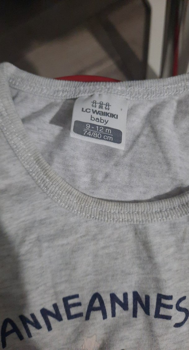 Gri Baskılı Erkek Bebek Askılı Tulum - Görsel 5