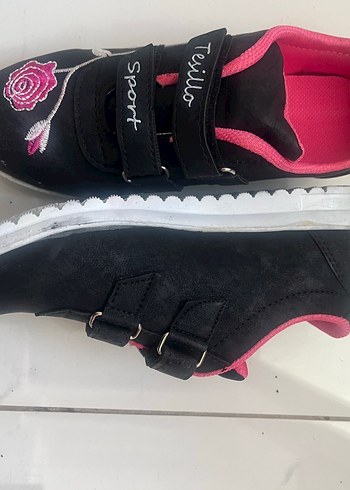 Kız Çocuk Renkli Desenli Spor Ayakkabı - Görsel 4