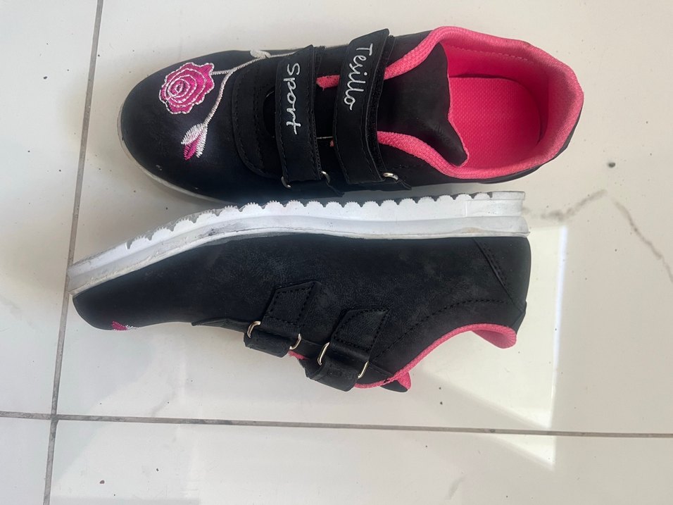 Kız Çocuk Renkli Desenli Spor Ayakkabı - Görsel 4