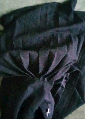 Düğmeli Siyah midi etek - Görsel 3