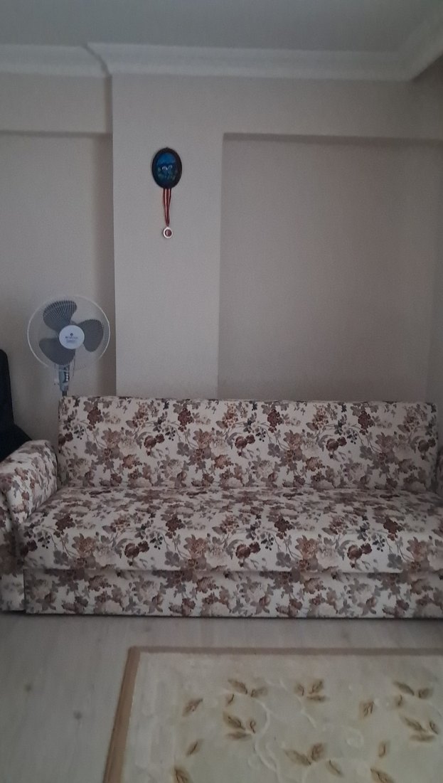 Kahverengi Çiçek Desenli Kanepe - Görsel 2