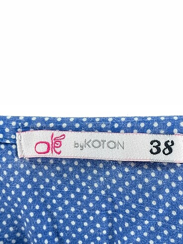 38 Beden mavi Renk Koton Gömlek %70 İndirimli.