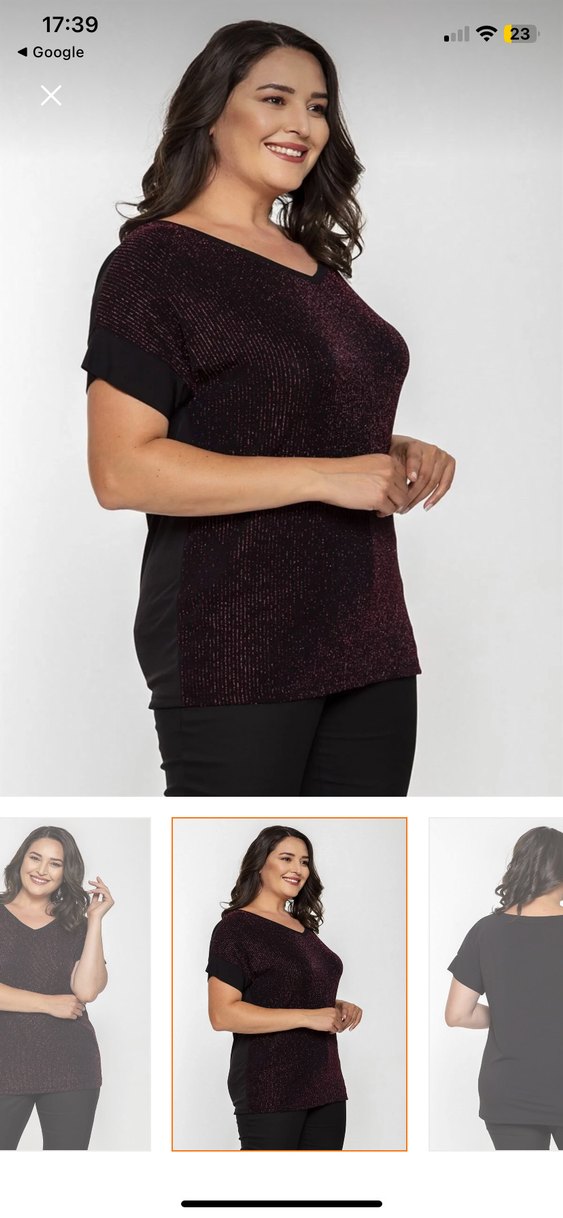 Bordo V Yaka Kadın Triko Bluz - Görsel 2