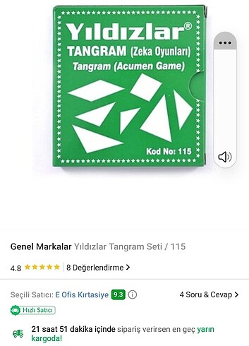 Tangram 7 parça 