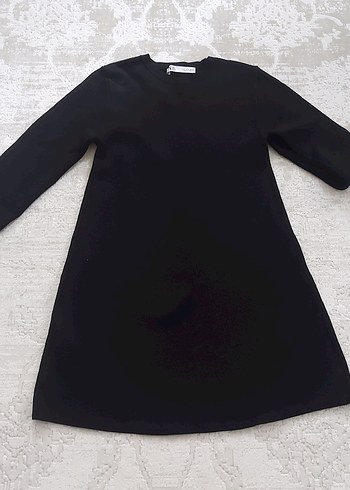 Zara Siyah Minimal A Kesim Elbise