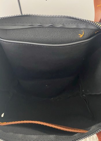Beden Kahverengi Tokalı Deri Kadın Çanta Longchamp Ambar