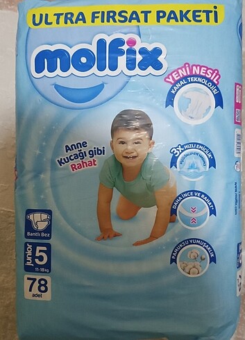 Molfix 5 beden bebek bezi