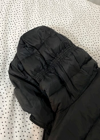 Kadın Siyah Midi Kışlık Street Wear Mont - Görsel 7