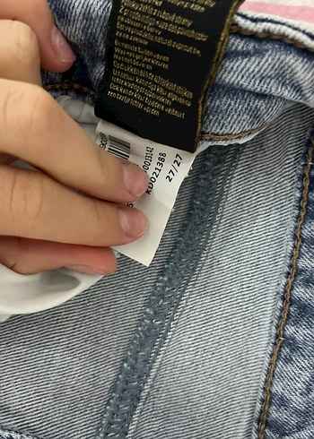 Kadın Mavi Bol Kesim Kot Pantolon - Görsel 2