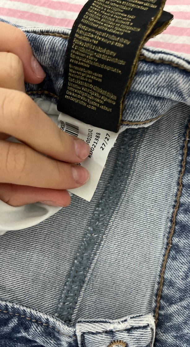 Kadın Mavi Bol Kesim Kot Pantolon - Görsel 2