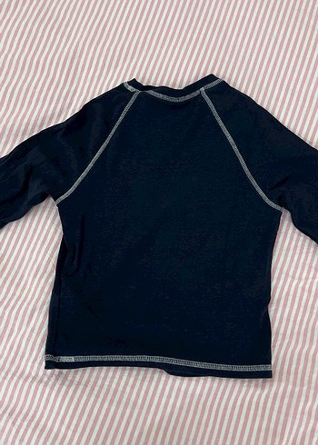 Siyah Uzun Kollu Baskılı Tişört - Görsel 5