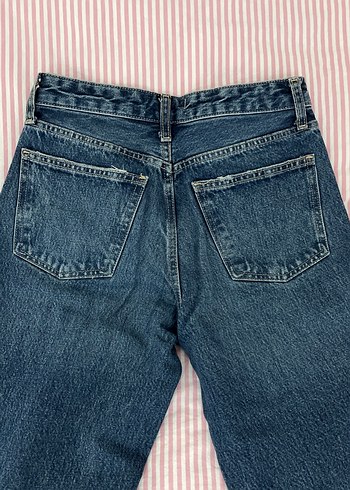 Kadın Mavi Normal Paça Denim Jean - Görsel 4