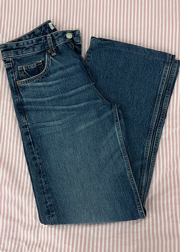 Kadın Mavi Normal Paça Denim Jean - Görsel 10