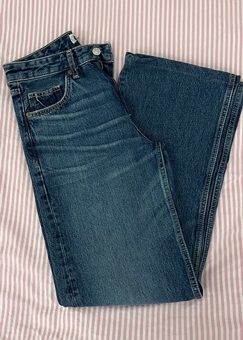 Kadın Mavi Normal Paça Denim Jean - Görsel 11