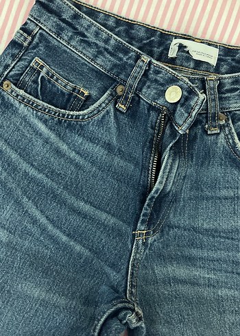 Kadın Mavi Normal Paça Denim Jean - Görsel 3
