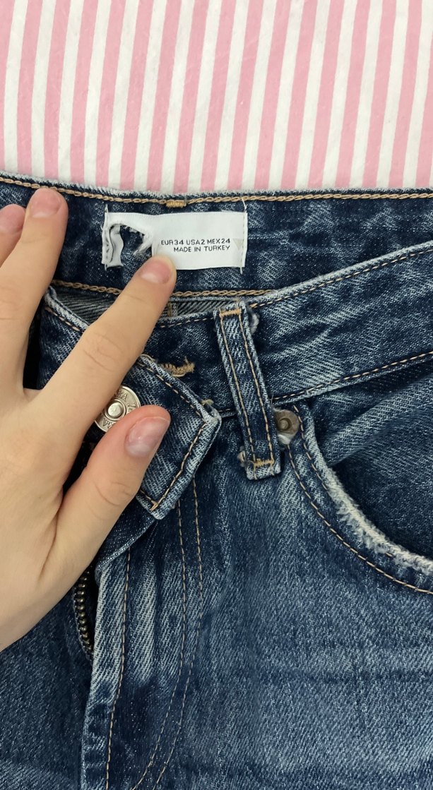 Kadın Mavi Normal Paça Denim Jean - Görsel 2