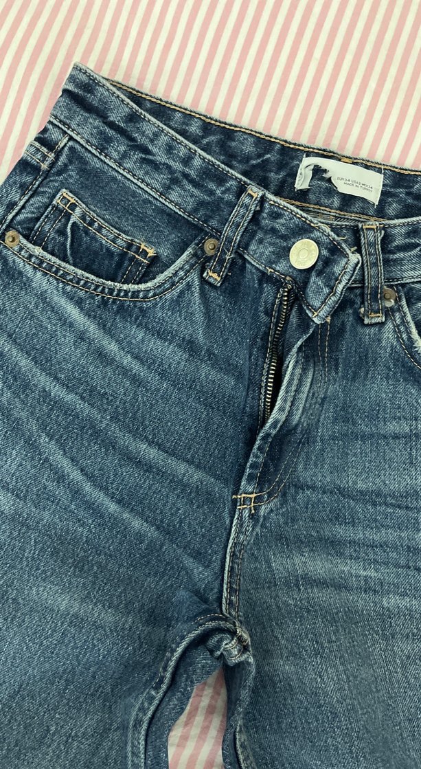 Kadın Mavi Normal Paça Denim Jean - Görsel 3