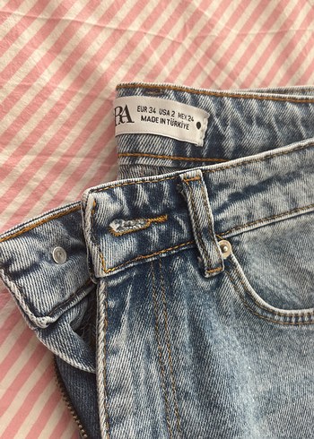 Kadın Bej Midi Denim Pantolon - Görsel 3