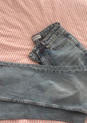 Kadın Bej Midi Denim Pantolon - Görsel 5