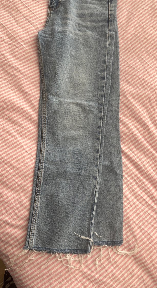 Kadın Bej Midi Denim Pantolon - Görsel 2