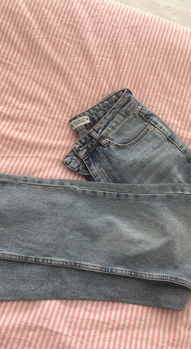 Kadın Bej Midi Denim Pantolon - Görsel 5