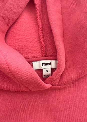 pembe Kapüşonlu Kadın Sweatshirt - Görsel 3