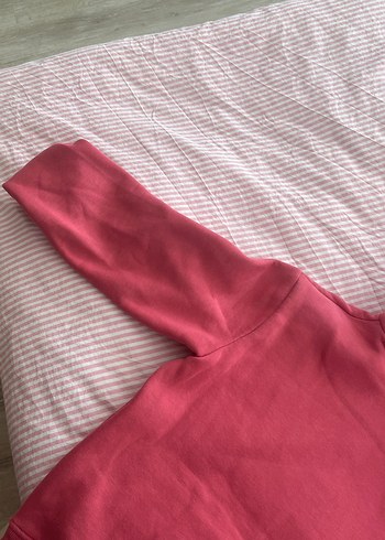 pembe Kapüşonlu Kadın Sweatshirt - Görsel 8