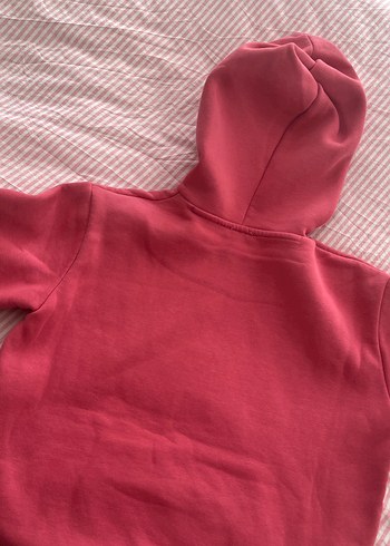 pembe Kapüşonlu Kadın Sweatshirt - Görsel 6