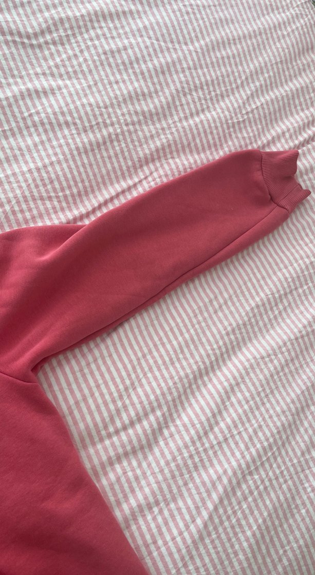 pembe Kapüşonlu Kadın Sweatshirt - Görsel 4