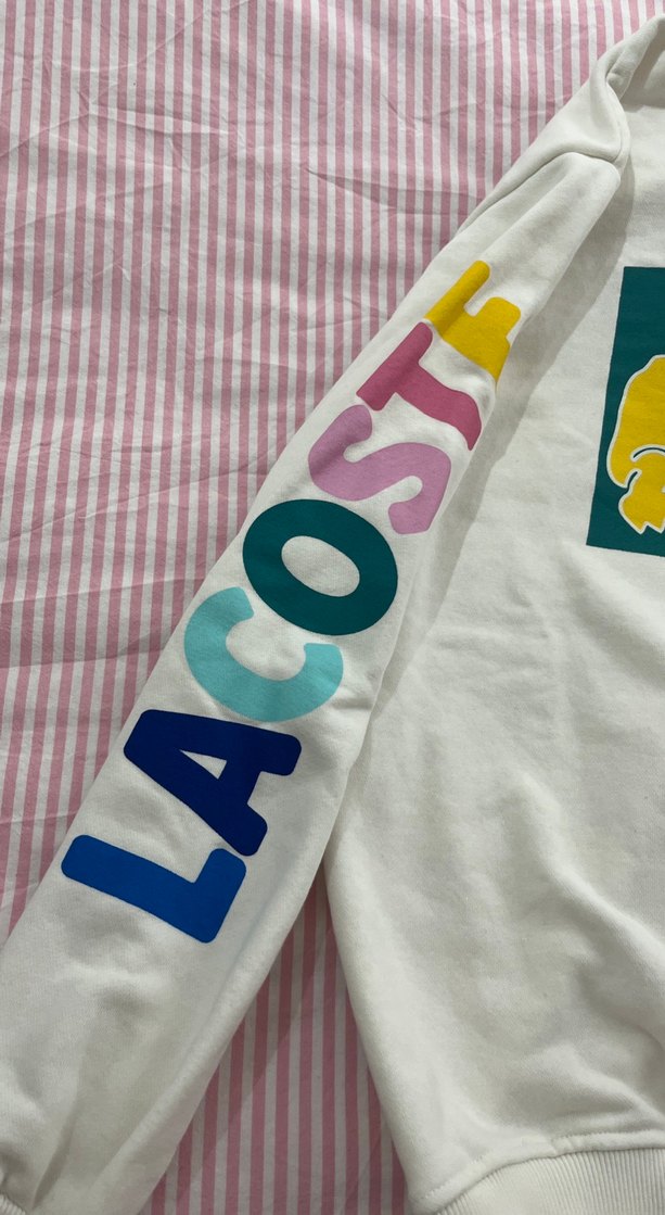 Uzun Kollu beyaz sweat - Görsel 3